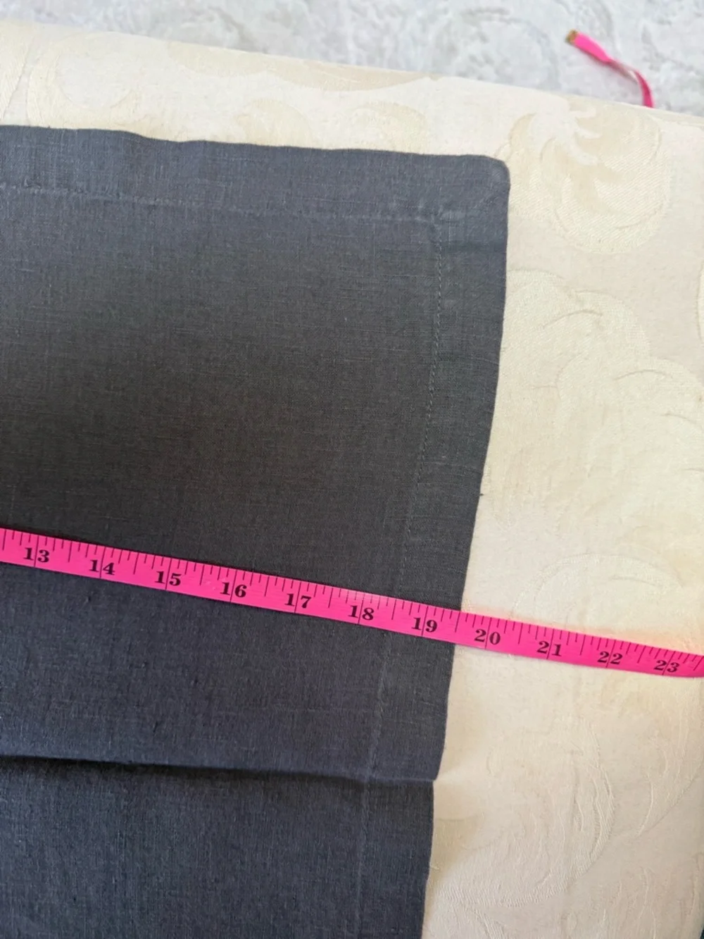 Sur La Table Linen Napkins 4 Charcoal Modern‎ Farmhouse Elegant Table Setting
